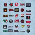 Rock music Patch Sew On / Iron On Embroidered Badge for Jacket, Bag, or Vest product logo
