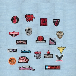 Rockmuziekpatch om op te naaien of te strijken, geborduurd embleem voor jas, tas of vest.