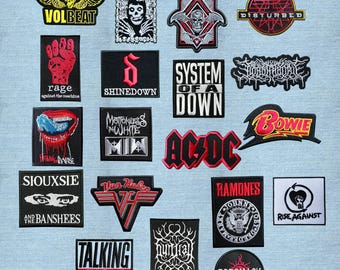 Heavy Metal Embroidered Patch, Iron-On or Sew-On Battle Vest Patch