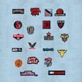Rock music Patch Sew On / Iron On Embroidered Badge for Jacket, Bag, or Vest product logo