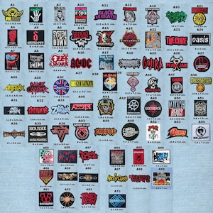 Toppa ricamata rock – Distintivo heavy metal da applicare con ferro da stiro o cucire.