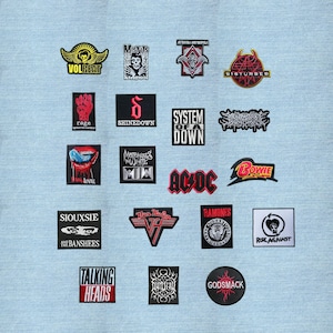 Rock Embroidered Patch – Heavy Metal Iron On or Sew On Badge