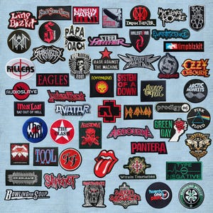 Parche de música rock, parche bordado para planchar o coser, parche para chaqueta de rock, insignia para mochila, parche para ropa DIY.