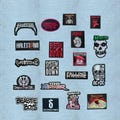 Rock Music Patch Embroidered Iron On Sew On Badge for Jackets Bags Vests product logo