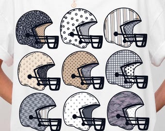 Casco da football neutro PNG SVG / Casco da football mimetico leopardato, floreale, a righe, a quadretti, a pois e a stelle - Clipart