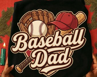Papa de baseball rétro PNG | de base-ball vintage de père de famille | Graphique pour papa sportif Game Day | Téléchargement numérique