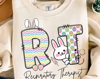 Respiratory Therapist Easter PNG SVG, RT Sublimation Design, Medical Professional Hospital Worker Png, Easter T-Shirt Digital Download