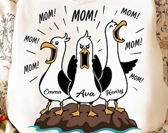 Gaviota personalizada Mamá Mamá PNG SVG, Nombre personalizado PNG, Maternidad PNG, Mamá Cottagecore PNG, Gaviota PNG, Día de la Madre PNG