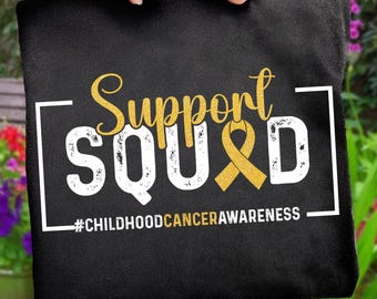 Bewustwording van kinderkanker, png PNGEgg | Support Squad Childhood Cancer Awareness, png Glitter gouden lint Childhood Cancer Awareness Survivor png