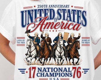 July 4th 1776 National Champions PNG, Funny America 250th Anniversary Design, Distressed Americana Graphic Tee