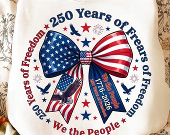 Coquette 250 Years of Freedom PNG | Retro America Pearl Girly Patriotic Design | Christian Eagle Cross 4th of July Digital Download