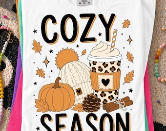 Autumn Leaves and Coffee PNG SVG, Leopard Fall Coffee Design, Pumpkin Spice Sublimation, Cute Spooky Coffee Graphic