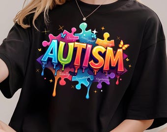Autism Awareness PNG, ,Inspirational Autism Sublimation Autism Support PNG, Positive Autism Png Digital Download, Creative Autism Awareness