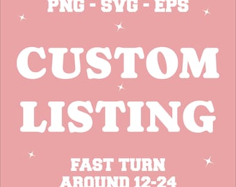 Aangepaste SVG-PNG-ontwerpen | Gepersonaliseerd snijbestand voor Cricut | Digitale sublimatiedownload op maat