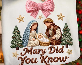 Hilo de gancho de pestillo, imitación de María, ¿Sabías que? PNG, Diseño de pesebre navideño del Niño Jesús, PNG festivo caprichoso, PNG navideño de moda con falso dorado