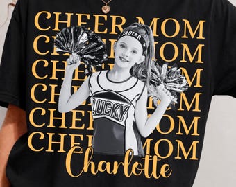 Foto personalizzata dell'infanzia della mamma cheerleader png, foto retrò vintage della mamma ballerina png, mamma cheerleader senior, mamma senior, regali per la mamma della classe del 2026