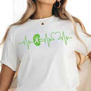 Kidney Heartbeat SVG Png | Nephrology Nurse Design | Kidney Transplant Donor | Kidney Disease Awareness | Nephrologist NP PA Doctor