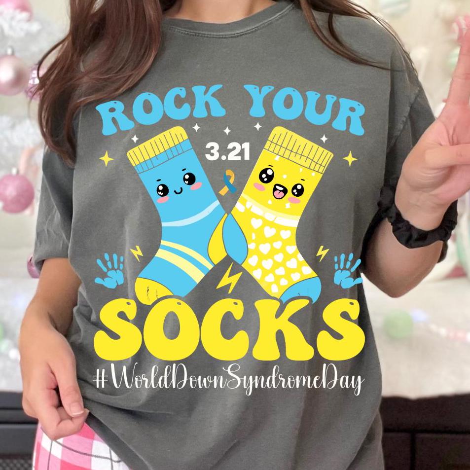 World Down Syndrome Day PNG SVG, Rock Your Socks Design, 3:21 Awareness ...