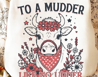 Para una vaca como ninguna otra PNG, diseño divertido de mamá vaca, gráfico para camiseta del Día de la Madre de mamá granjera