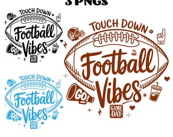 Vintage Football PNG - Design tendance par sublimation le jour du match - Clipart saison de football PNG - Design de maillot Touchdown - Retro Football Vibes