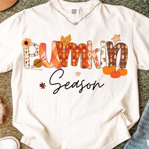 Pumpkin Season PNG, Retro Halloween PNG, Preppy Pumpkin Bow Png, Halloween Shirt Png, Trendy Fall Pumpkins, Spooky Season Png