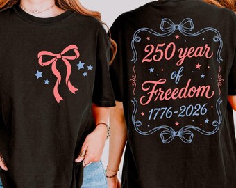 Coquette Patriotic Bow 250th Anniversary PNG SVG | America 1776–2026 Freedom Design | Retro Independence Day Digital Download