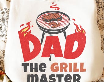 Dad The Grill Master PNG, Funny BBQ Dad Design, Father’s Day Barbecue Shirt Graphic