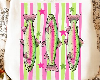 Preppy fisk png | Kvinnligt fiske png | Färgglad maximalistisk sublimering | Sommarsemester png, rolig strand png | Flickor fiskar också |