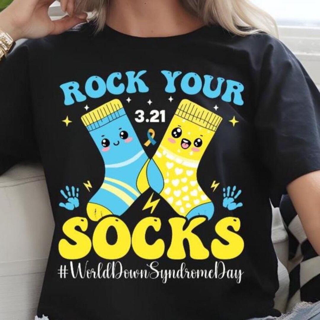 World Down Syndrome Day PNG SVG, Rock Your Socks Design, 3:21 Awareness ...