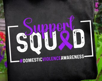 Bewustwording huiselijk geweld PNG SVG | Ontwerp supportteam | Advocaat paars lint | Sublimatie en DTF-ready digitale download