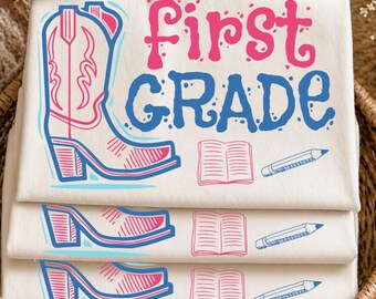 Howdy Teacher PNG SVG, Custom Grade Teacher Shirt, Western Teacher Tee, Cowgirl Teacher Design, Back to School Digital Download