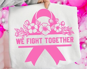Breast Cancer Support PNG SVG | STAFF Shirt Design | Awareness Month | Pink Ribbon Sublimation | Digital Download