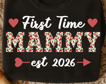 Mamá con flores silvestres PNG / Regalo del Día de la Madre 2026 / Descarga digital floral para mamá primeriza