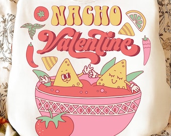 Nacho Valentine Png, Taco Lover de San Valentín Png, Nacho Love Png, Taco Divertido Png, Diseños de Camisetas de Sublimación, Descarga de Archivos Digitales