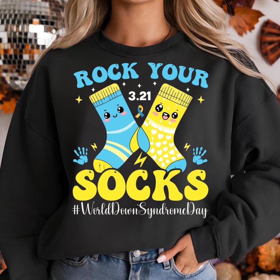 World Down Syndrome Day PNG SVG, Rock Your Socks Design, 3:21 Awareness ...