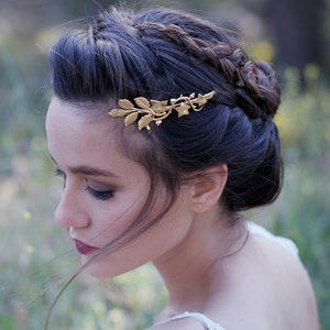 Preorder Cleo Goddess Crown Grecian Headband, Bridal Boho Hair Accessoreis, Wedding Crown, Unique Hair Jewelry, Roman Wreath Headband image 1