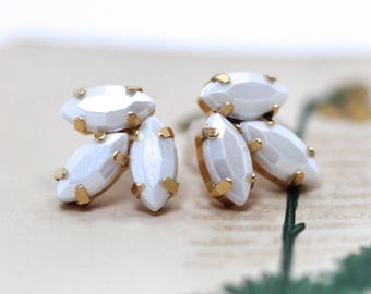 Preorder * Anastasia Mini Pearl Earrings, Beautiful Bridal Earrings, Romantic Pearl Bridal Jewelry, Wedding Jewelry, Boho Embedded Studs