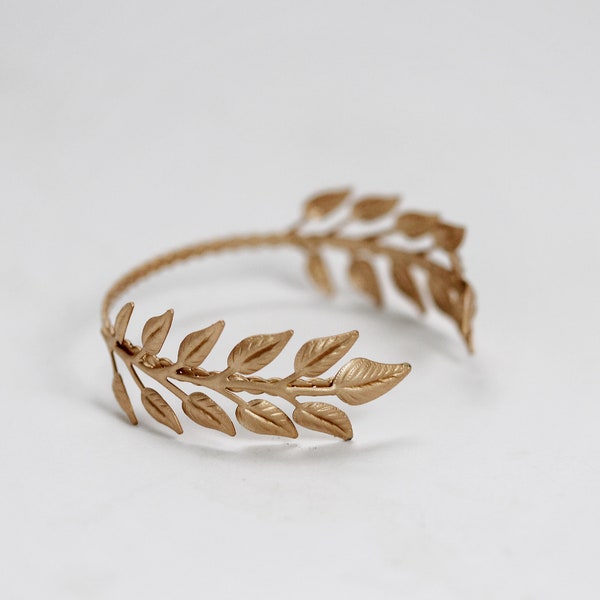 Olive Branch Bracelet - Discounted Version Bridal Leaves Bracelet, Laurel Leaves Grecian Bracelet, Greek Goddess, Romantic Bridal Jewelry