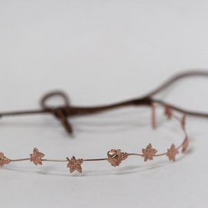 Preorder Diademas de vides, corona de uvas, alambre de pelo de metal dorado flexible, tiara dorada, accesorio para el cabello nupcial, ramo de novias, corona de laurel imagen 2