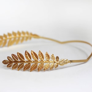 Preorder * Athena Goddess Leaf Crown Roman Tiara Bridal Boho Hair Accessory Greek Goddess Headband Bride Golden Leaves Laurel Wreath