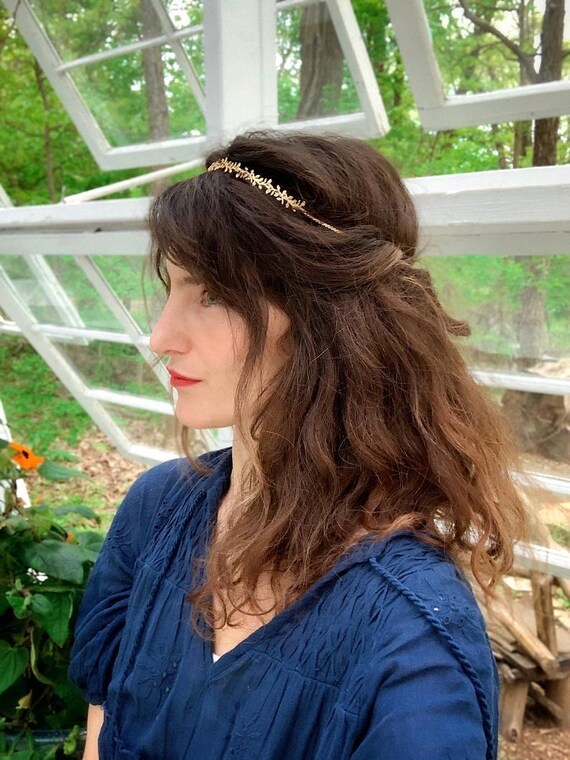 Chaîne De Tête Vintage Bohème Avec Glands - Bijoux Dorés Pour Mariée Ou Fête - Accessoire Cheveux Femme