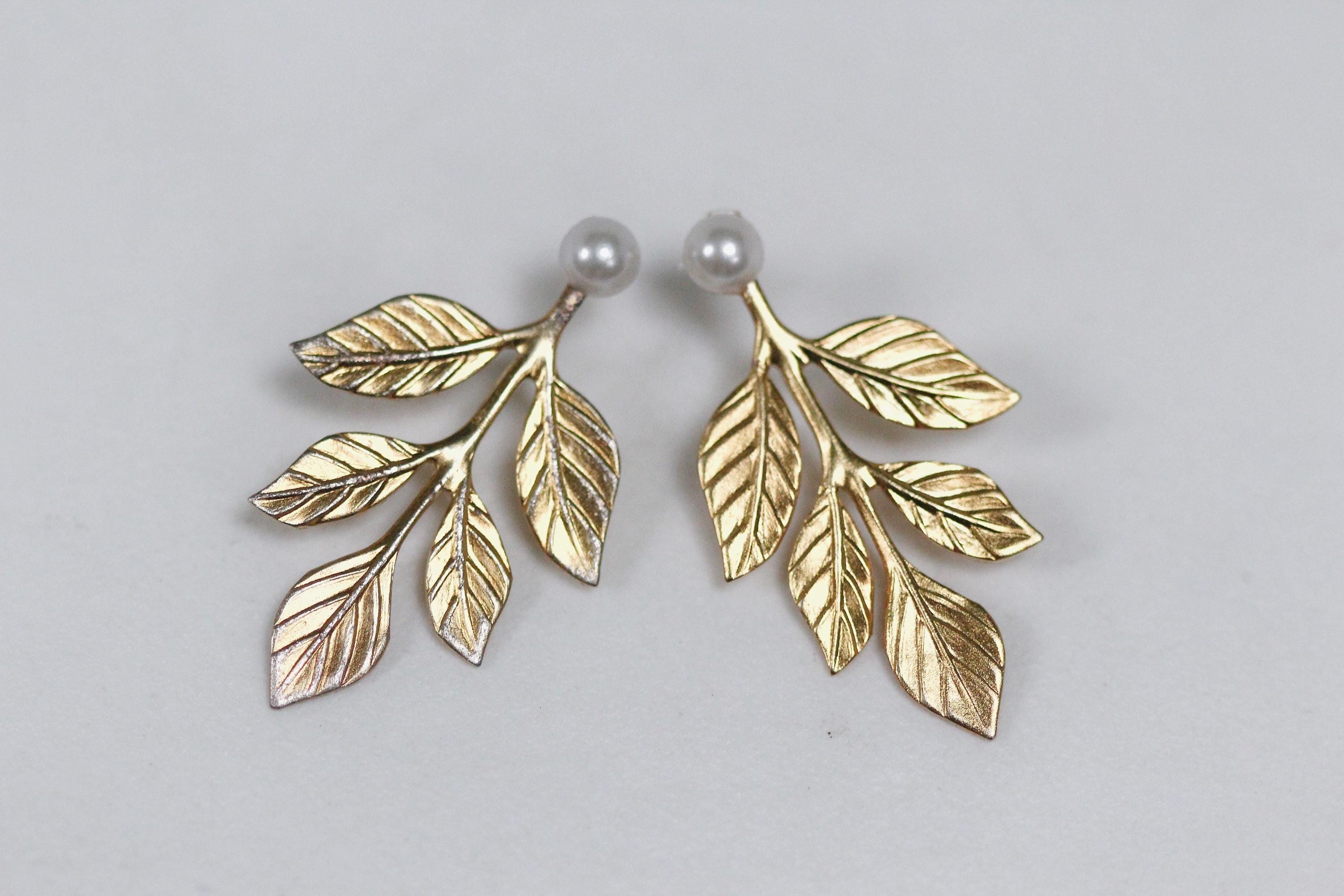 【呪物】神話女神「アテナ」の宿るピアス アテナイヤリング、ギリシャの女神イヤリング、リーフイヤリング