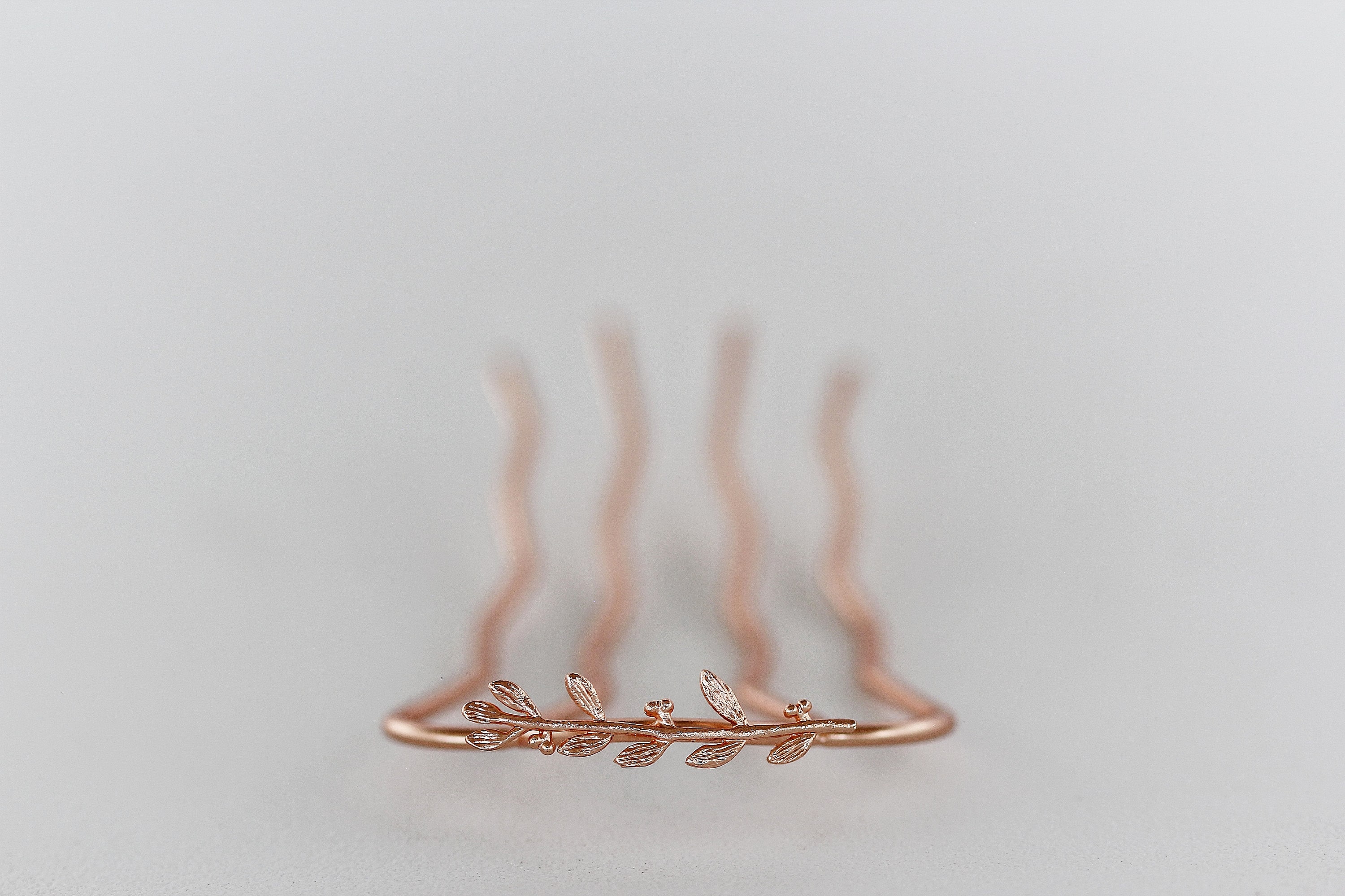 Preorder Small Twig Branch Hair Prong Gold Leaf Rose Silver Leaves Jewelry Leaves Accessory Boho Nature Inspired Fork Silver Hair Pin
