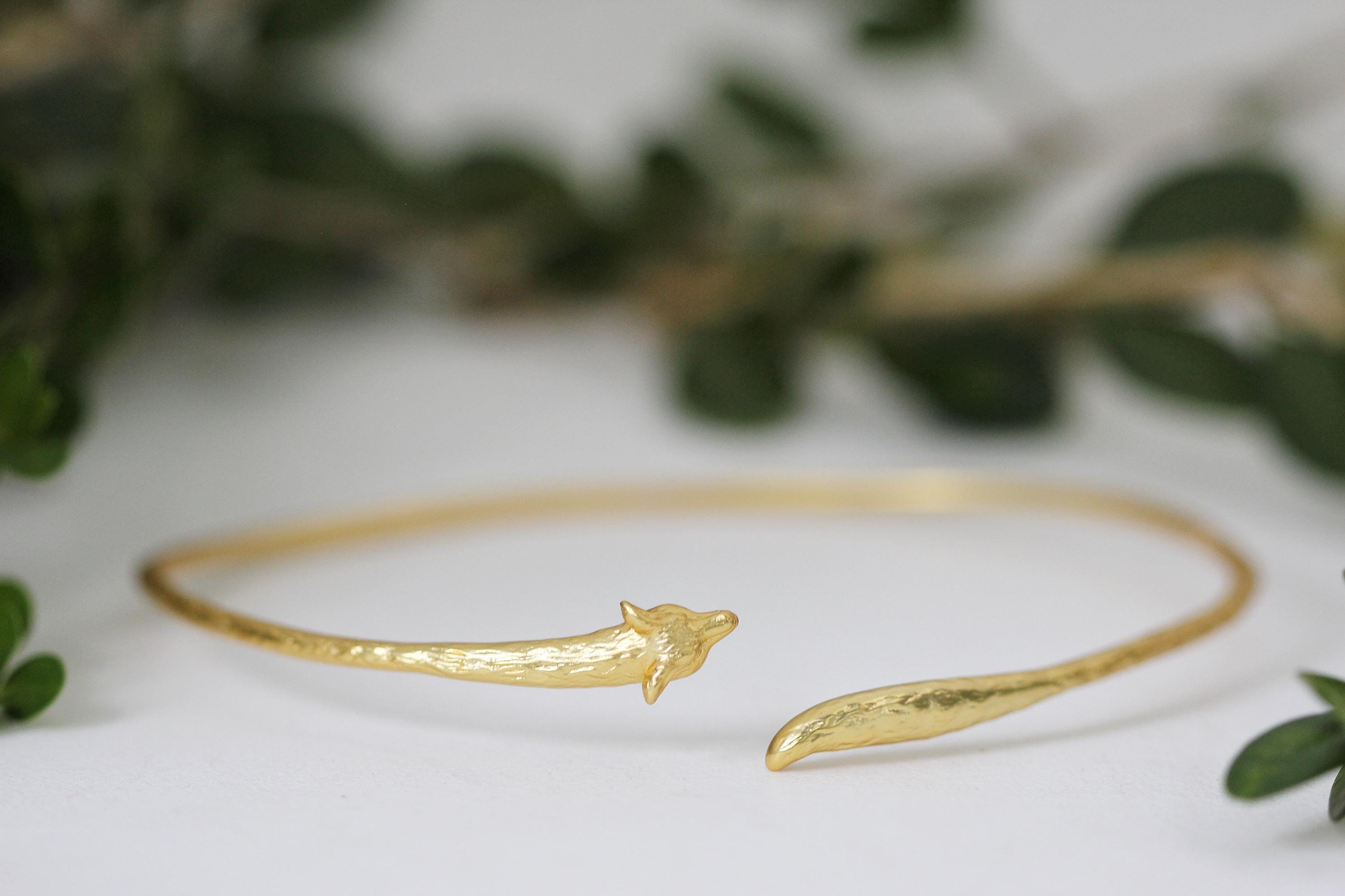 Fox Arm Band Whimsical Bracelet Dainty Forest Creature Arm Cuff Woodland Bridal Jewelry Boho Gold Silver Elven Witch Jewellery Accessories