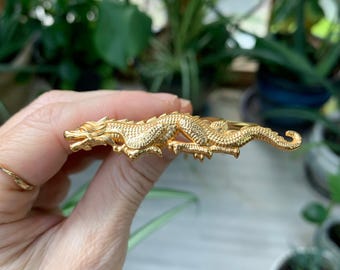 Saphira Dragon Hair Pin Mythical Serpent rose gold silver Hair Prong Elven Hair Jewelry Whimsical Hair Fork Myth Accessories
