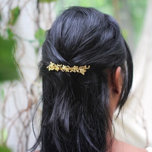 Preorder * Wild Ivy Comb Gold Leaves Bridal Comb Boho Wedding Bridal Hair Accessory Rustic Woodland Comb Nature Inspired Elven Fairy Jewelry