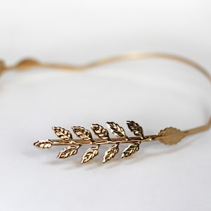 Corona de diosa de las hadas, corona de laurel, diadema griega, accesorio para el cabello de novia, tiara griega, tocado, halo romano