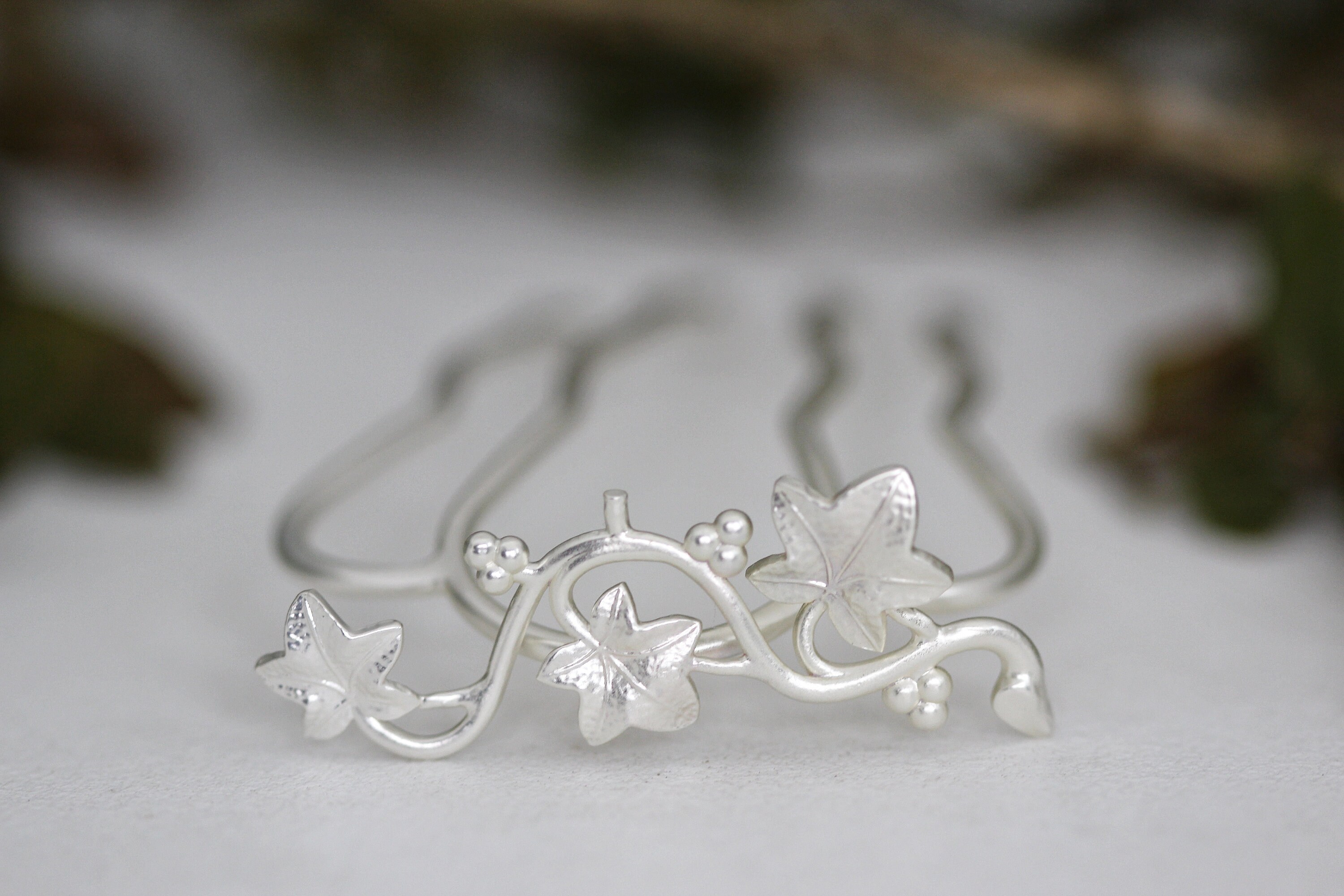 Ivy Leaves Hair Prong Leaf Jewelry Bridal Hair Accessories