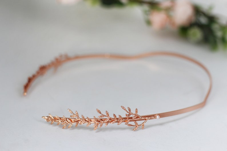 Wild Branches Twigs Goddess Crown Gold Greek Headpiece Bridal Hair Accessories, Wedding Tiara, Roman Crown, Silver Ancient Leaf Headband image 4