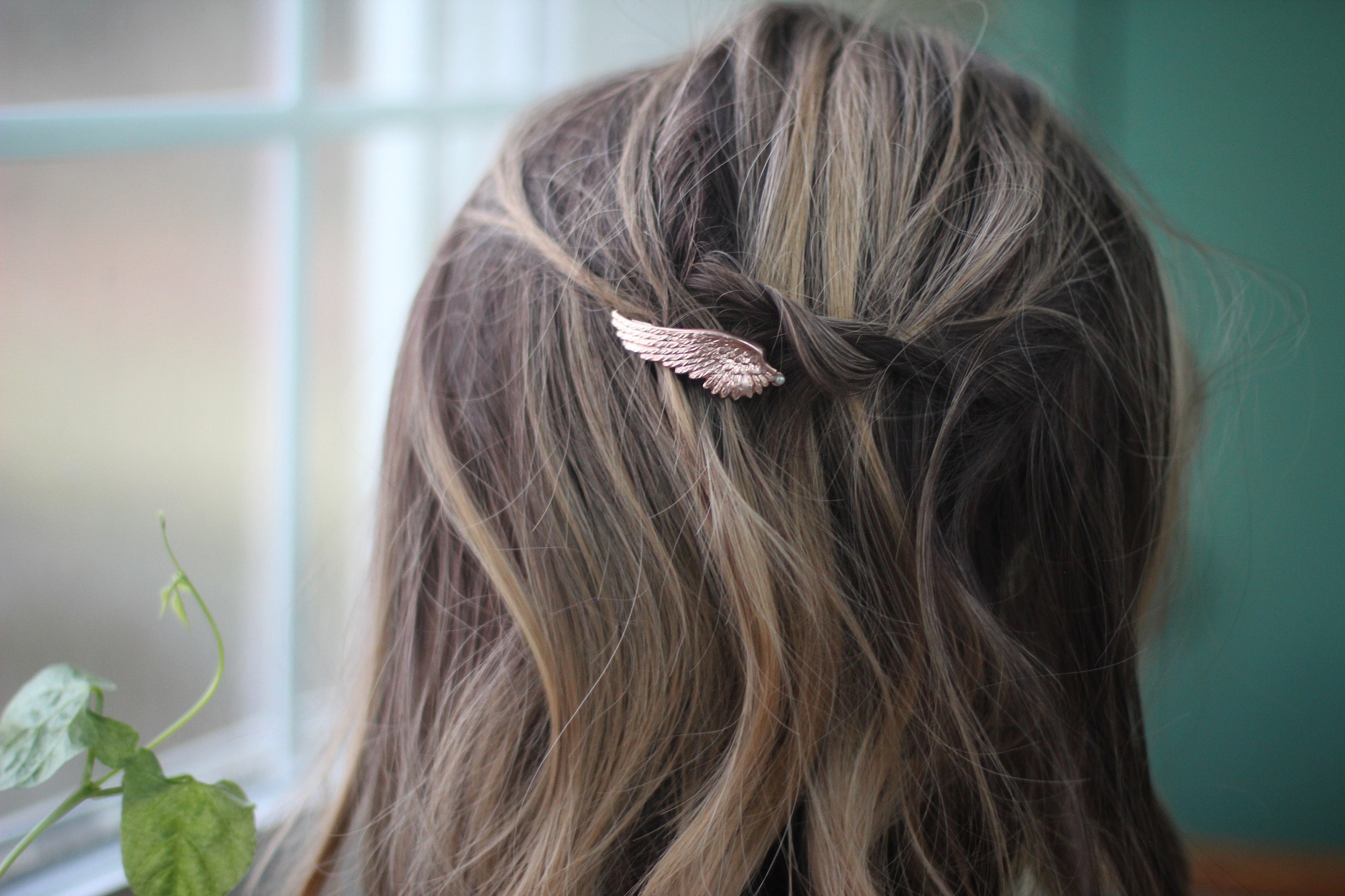 Angel Wing Pearl Barrette Wings Hair Clip Angel Wing Jewelry Etsy